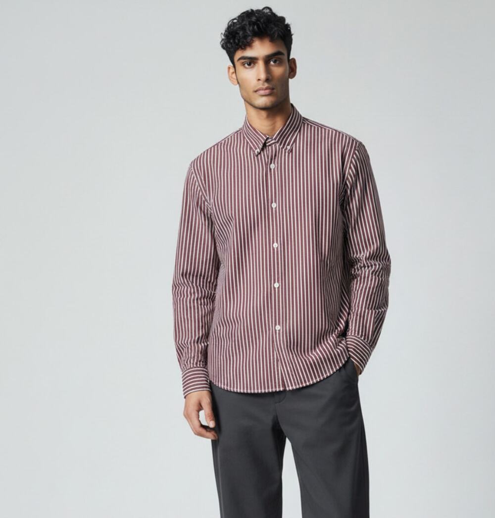 SALVATORE FERRAGAMO Men's Long Sleeves Button Up Shirt Size XL
